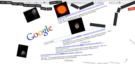 google space gravity.